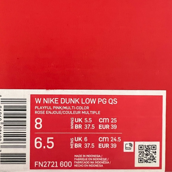 ✔️New✔️ NIKE Parris Goebel Dunk Low Playful Pink - Picture 10 of 10